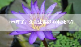 2020年了，企业还要做SEO优化吗？